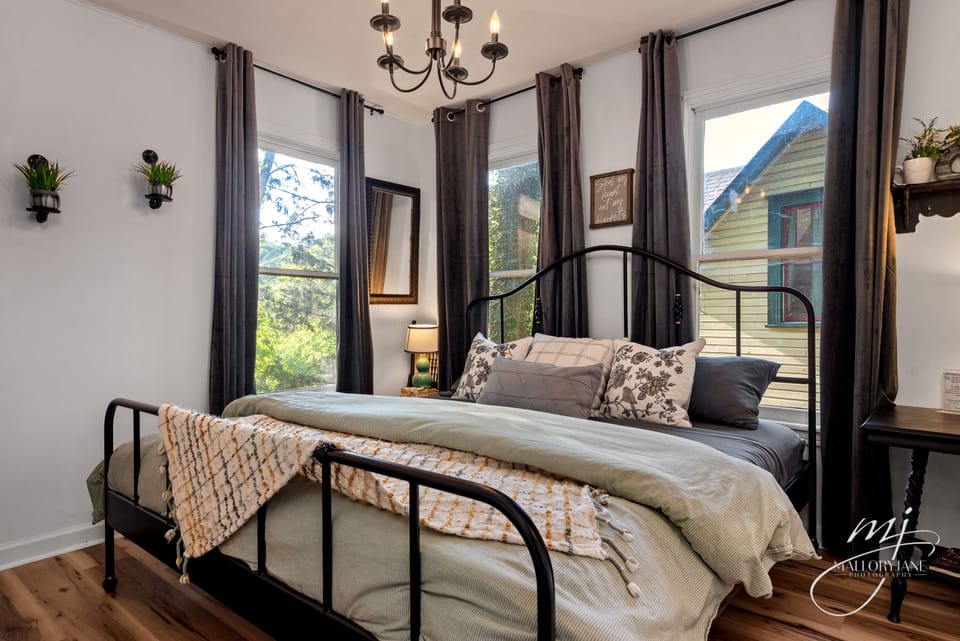 The Peabody Historic Cottage | 1 bedroom, premium bedding, memory foam beds, individually decorated