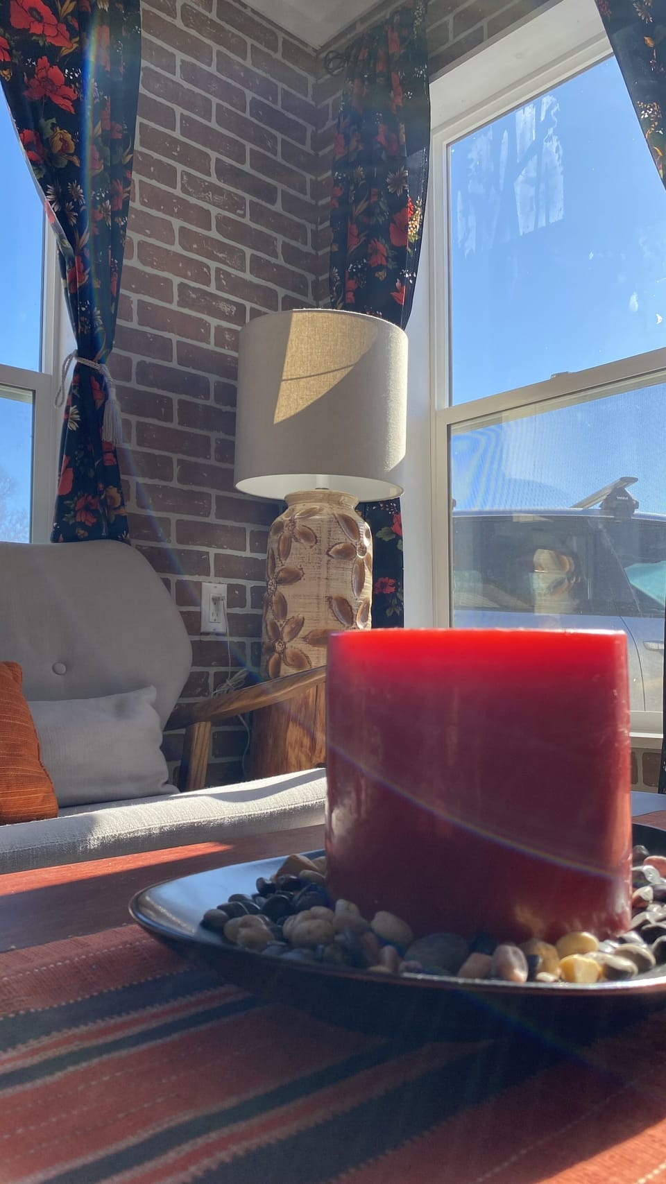Catch a conversation and the sun