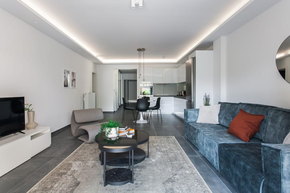 Standard Apartment | Living area | 43-inch Smart TV with digital channels, TV, Netflix