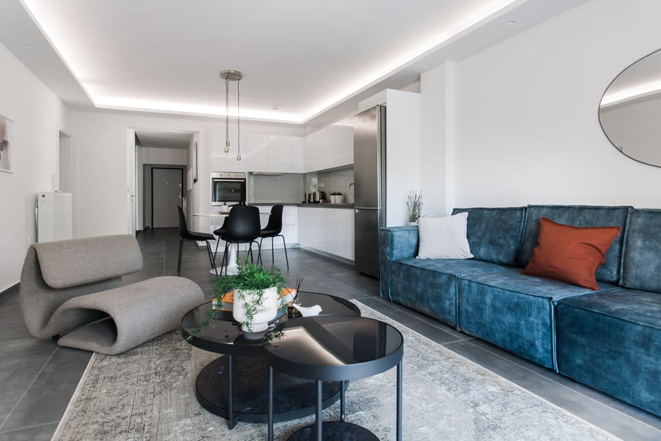 Standard Apartment | Living area | 43-inch Smart TV with digital channels, TV, Netflix