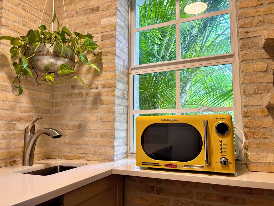The charm of vintage appliances.