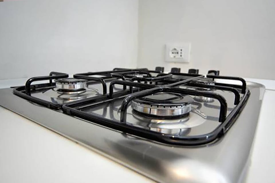Basic Apartment | Private kitchen | Mini-fridge, stovetop, cookware/dishes/utensils, cleaning supplies
