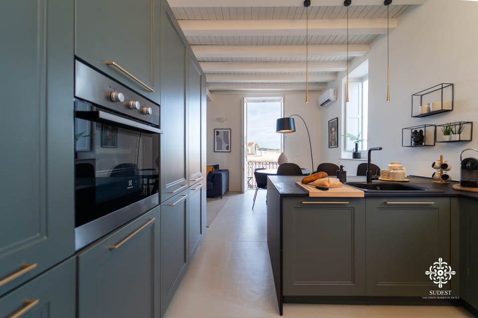 Exclusive Apartment | Private kitchen | Full-size fridge, dishwasher, electric kettle, cookware/dishes/utensils