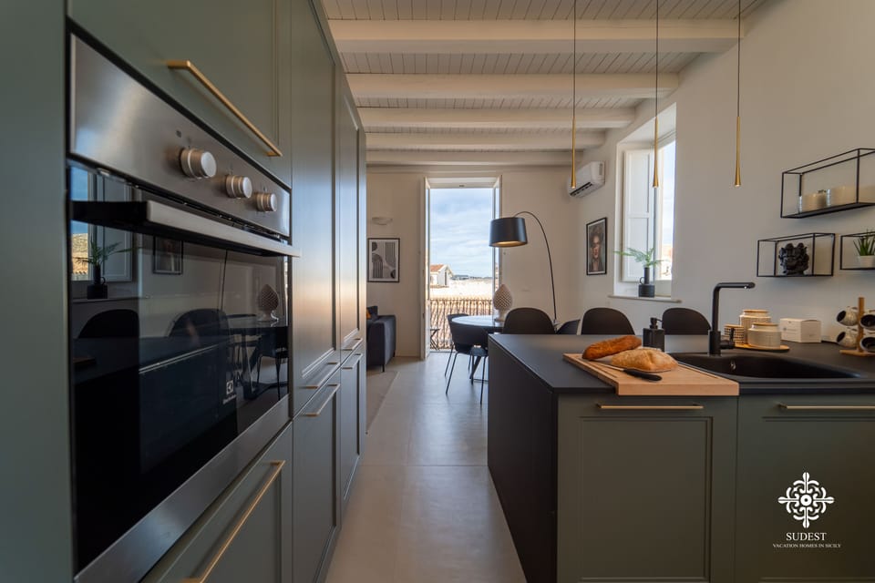 Exclusive Apartment | Private kitchen | Full-size fridge, dishwasher, electric kettle, cookware/dishes/utensils