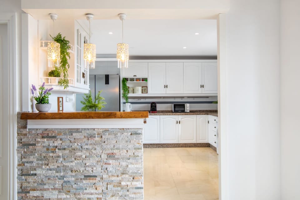Main kitchen is fully equipped for large groups of up to 14
