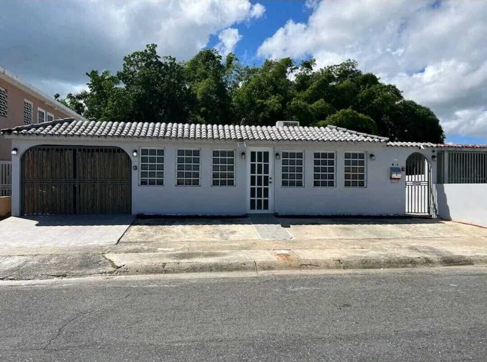 front of the house