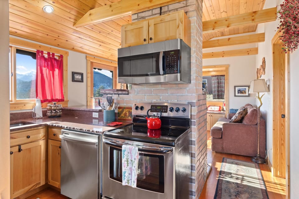 Cozy kitchen with modern appliances and rustic charm