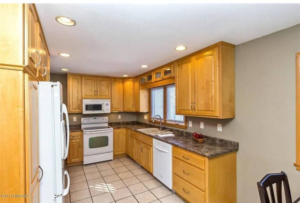 Kitchen stocked with most essentials