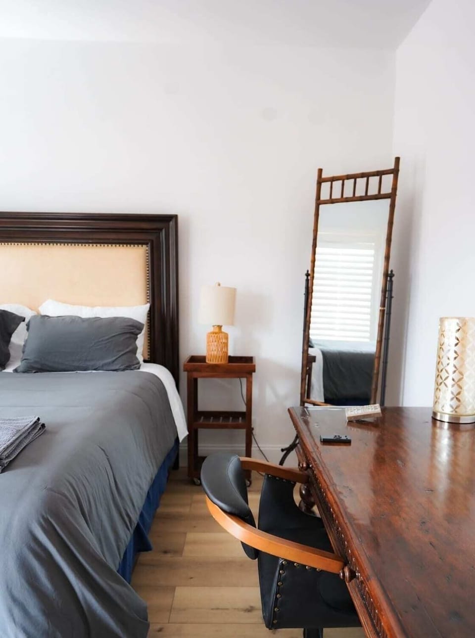Dedicated workspace ideal for remote work or business travel