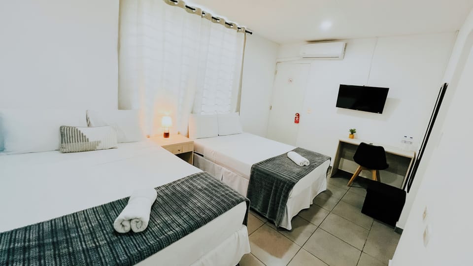 Executive Double Room, 2 Queen Beds | Premium bedding, desk, laptop workspace, WiFi (free)