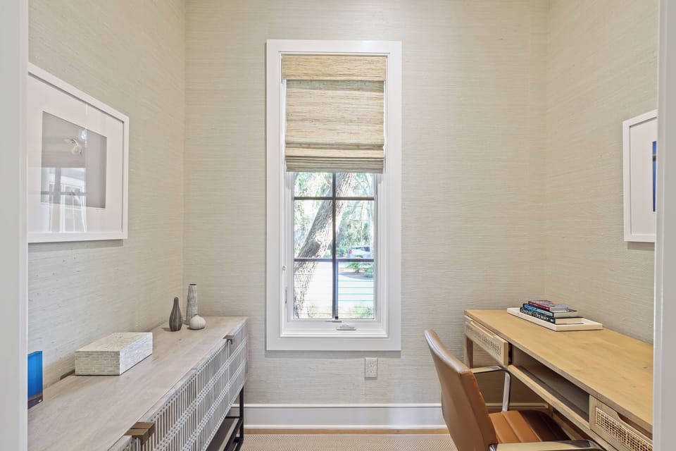 Quiet office space makes it easy to work remotely.