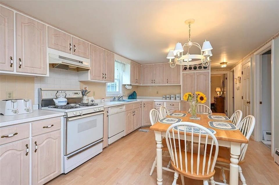 Immaculate Kitchen that flows nicely into a large family room.