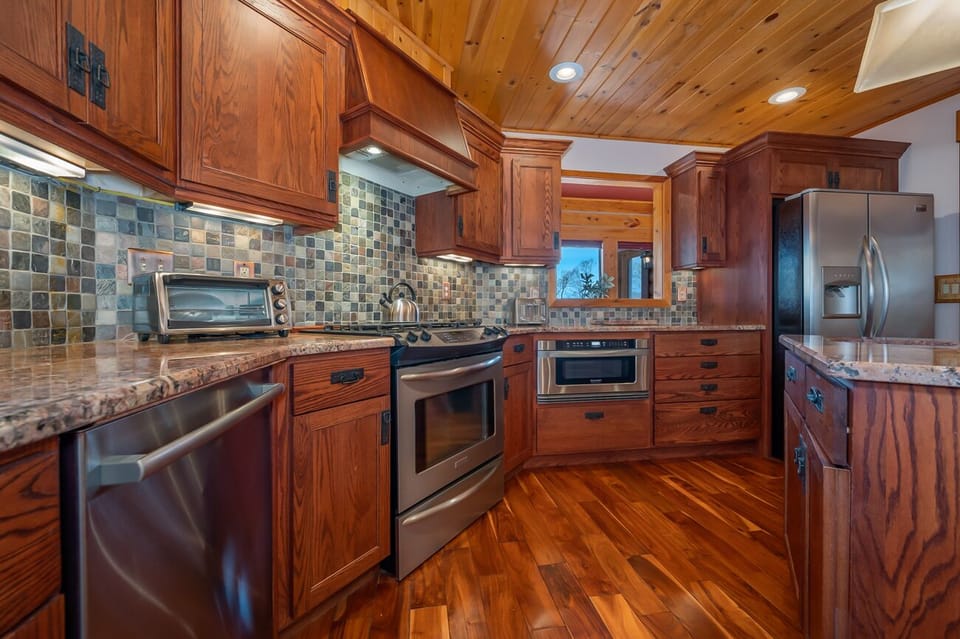 Kitchen is outfitted with a Gas Range