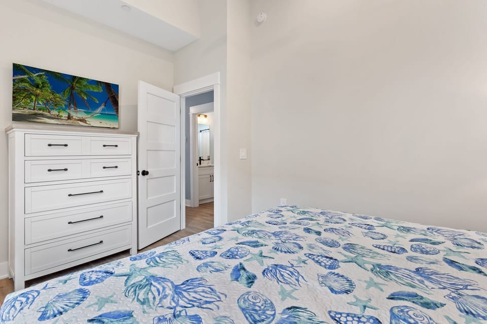 Unwind in the King Master Bedroom for a little extra luxury where you can relax with your own Private Bathroom.