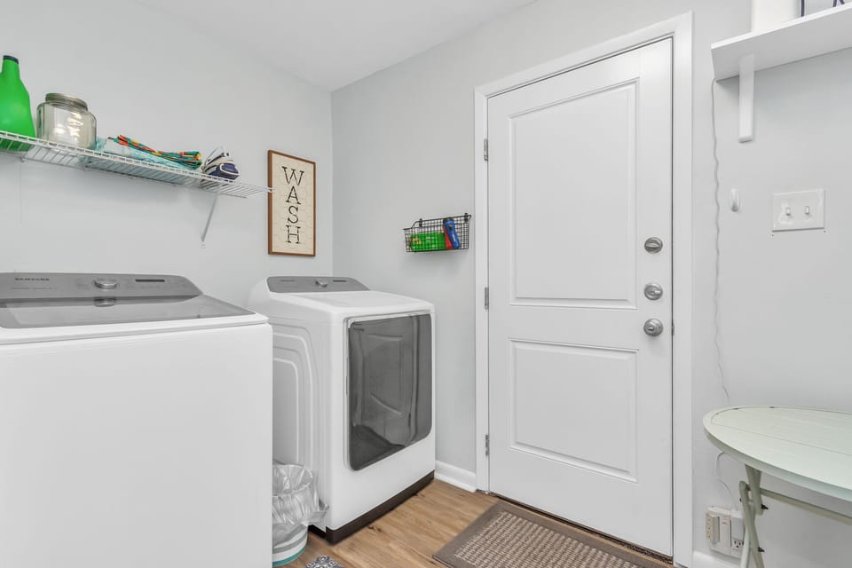 Laundry Room with Complimentary Laundry Detergent