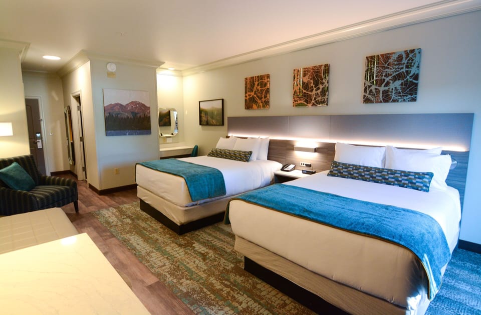 Premium bedding, pillowtop beds, in-room safe, desk