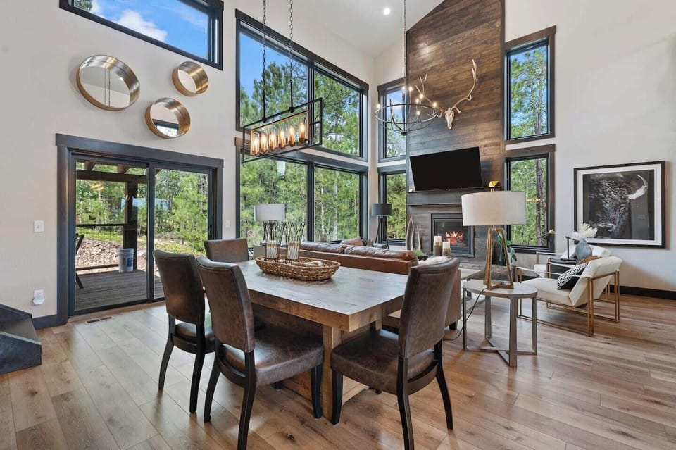 Large dining table - perfect for gatherings. 