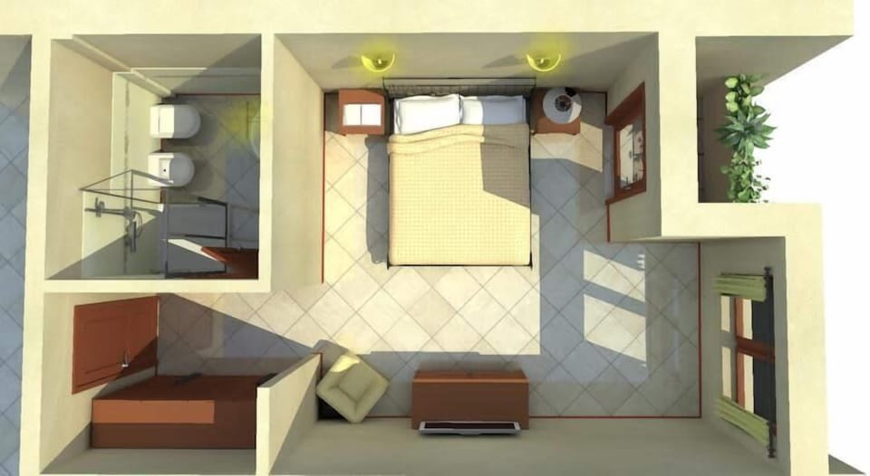Hypo-allergenic bedding, minibar, in-room safe, desk