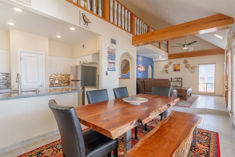 Beautifully curated, spacious open floor plan. Great for entertaining.