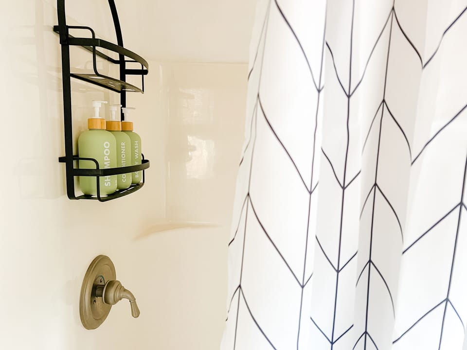 Main level bathroom with shower