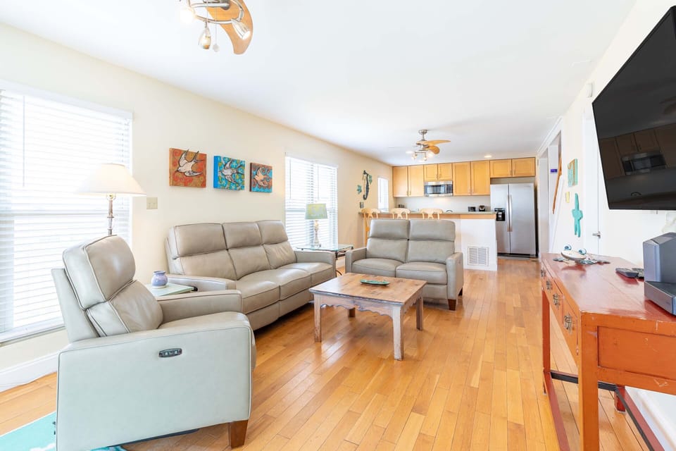 Living room with flat-screen TV