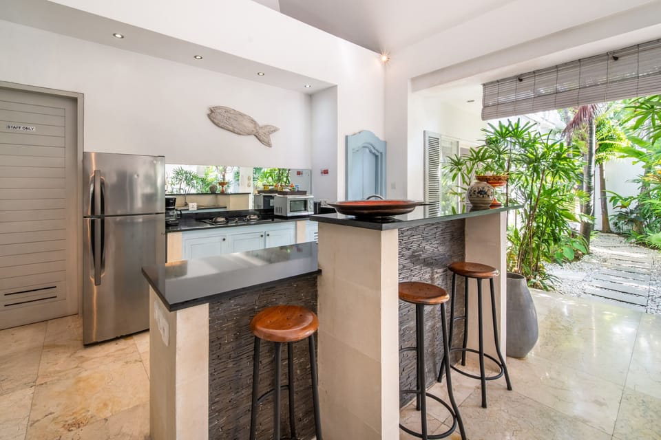 Villa, 3 Bedrooms, Smoking, Private Pool | Private kitchen | Microwave, coffee/tea maker, cookware/dishes/utensils, paper towels