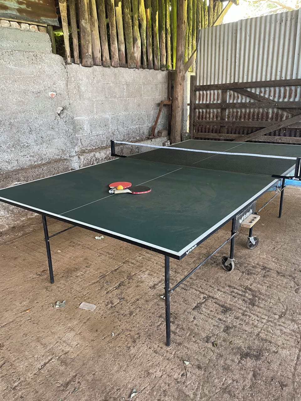 Table tennis in games barn