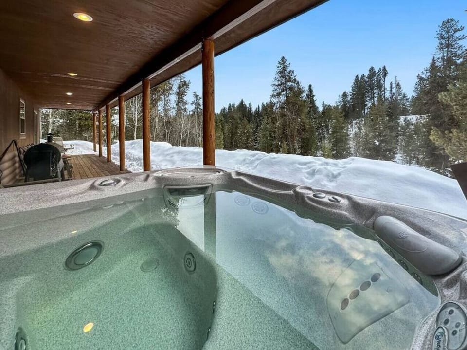 Sunken, Covered Hot Tub