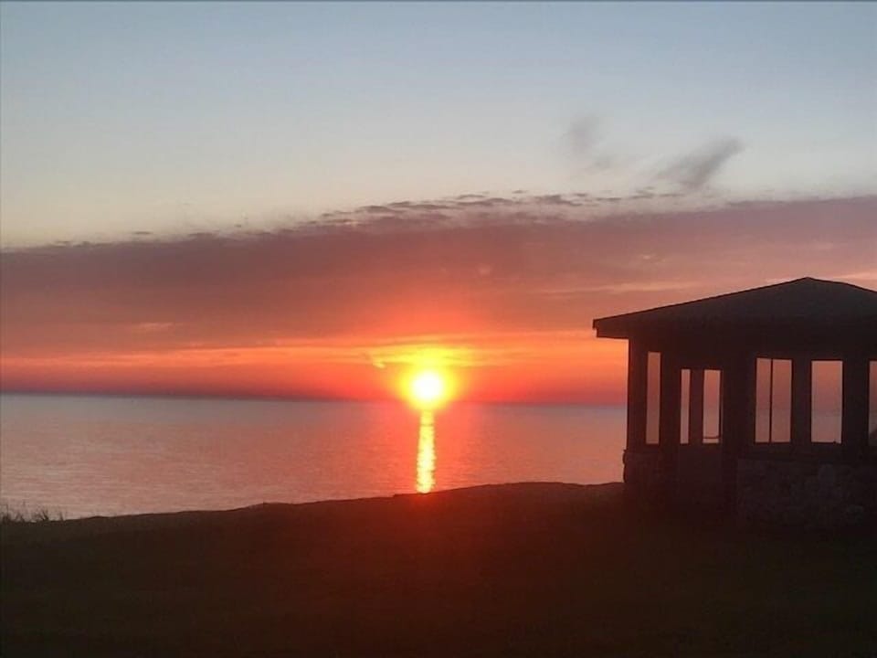 Sunset view from the cottage