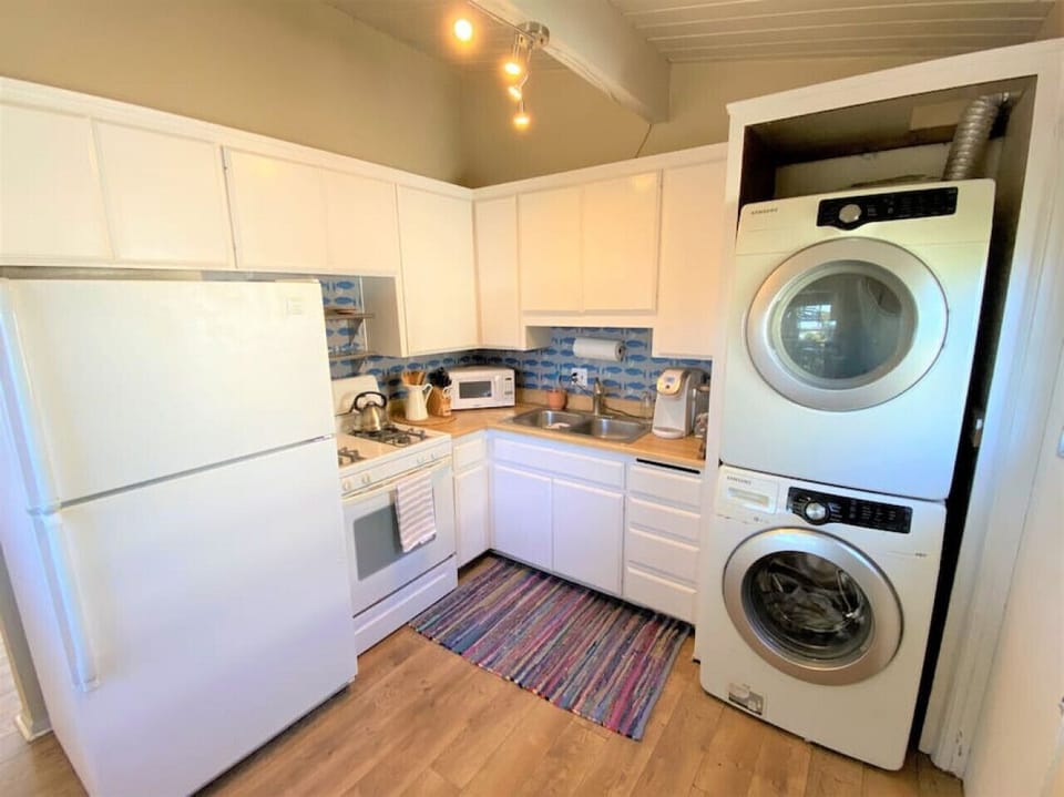 Fully equipped kitchen with everything you'll need.