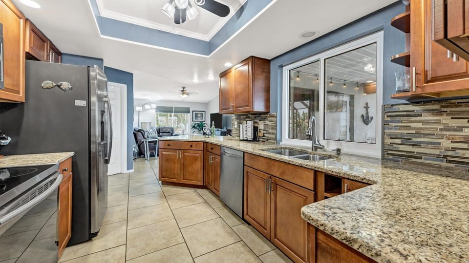 Gorgeous kitchen with plenty of space to prepare any meal