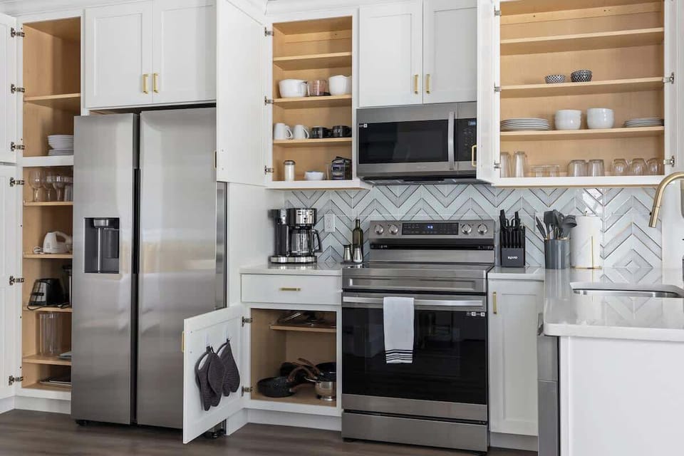 Kitchen is stocked with everything you need to make great meals during your stay.