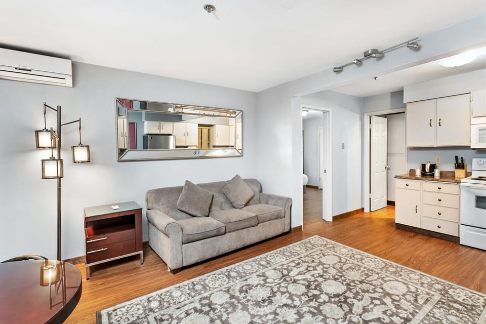 Suite, 1 Bedroom, Kitchen | Premium bedding, desk, blackout drapes, iron/ironing board