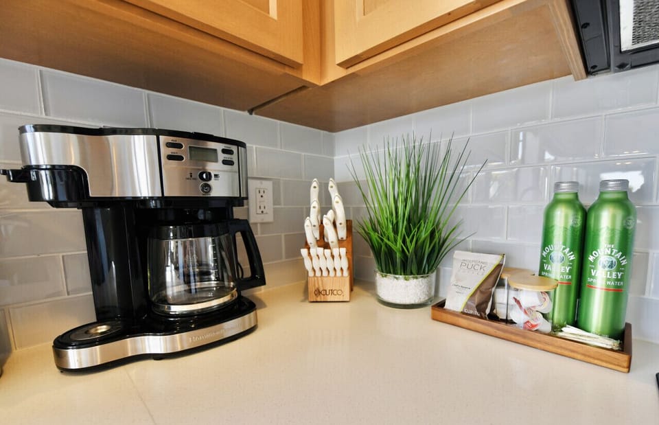 Coffee station with high end extras.