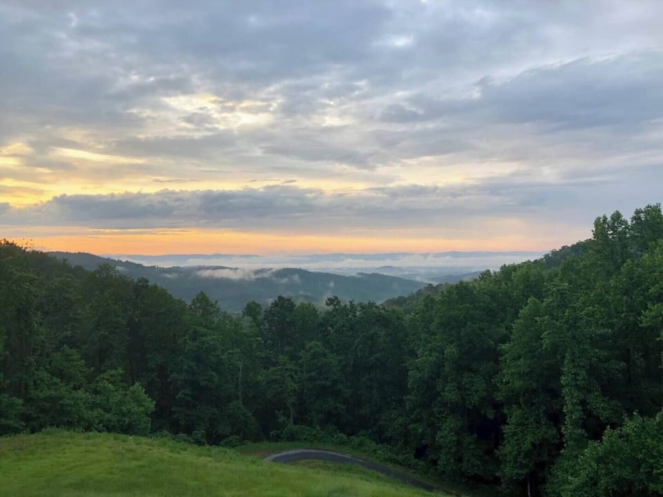Sunset in June.