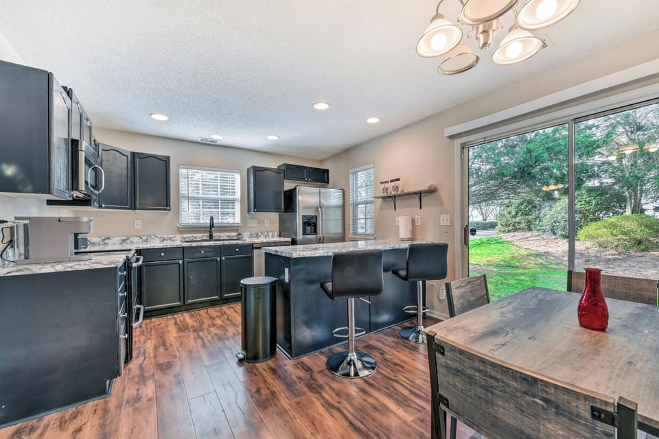 Kitchen | Free WiFi | 1st-Floor Bed & Bath | Central A/C