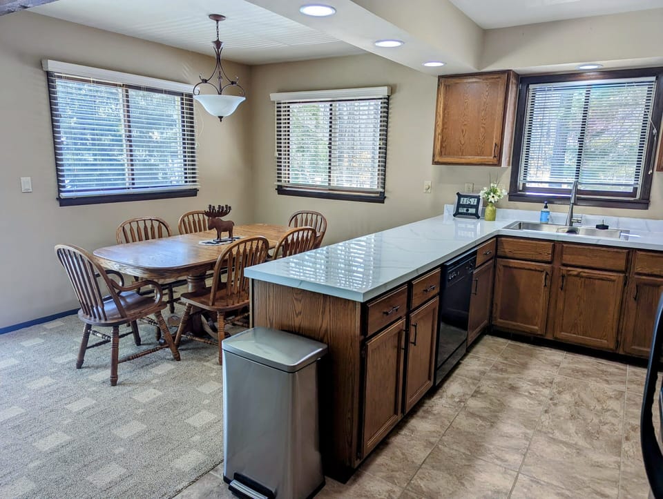 Kitchen and dining area