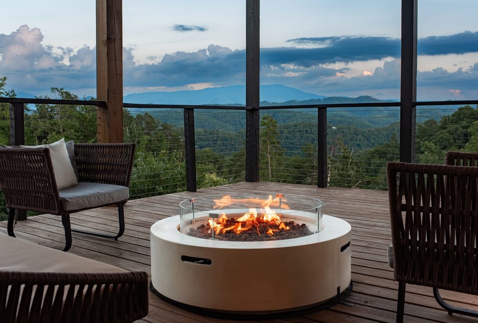 Perfect view, cozy nights by the firepit, and unforgettable Smoky Mountain sunsets