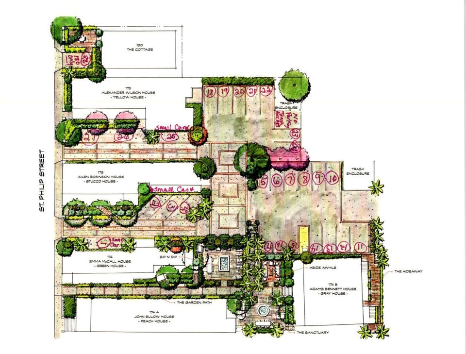 Parking Diagram of St Philip Square