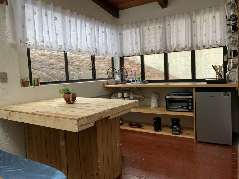 Family Apartment | Private kitchen | Coffee/tea maker, mini-fridge, griddle, toaster oven