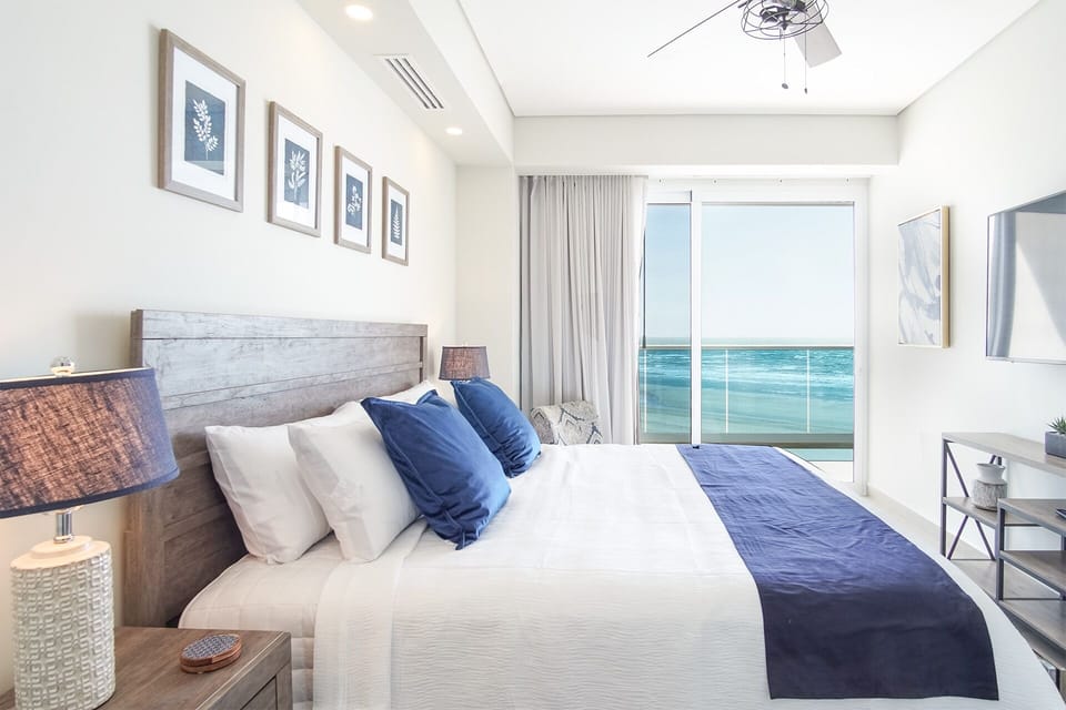Master bedroom beach view