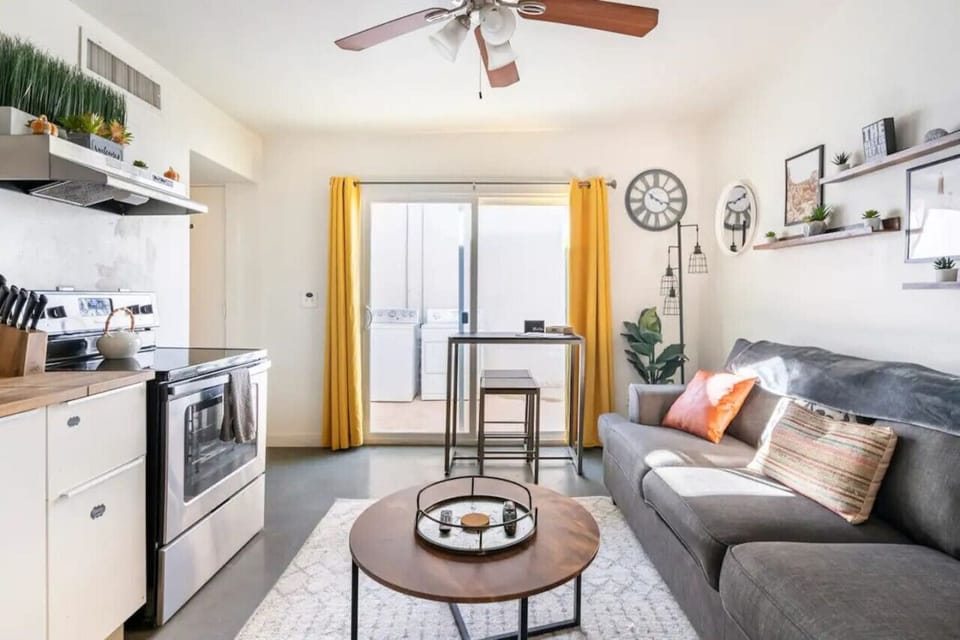 - Kick back and relax in the serene and stylish atmosphere of living area of the home in Arizona USA - Personalized touches throughout contribute to a unique character - Artfully arranged plants introduce freshness and visual interest