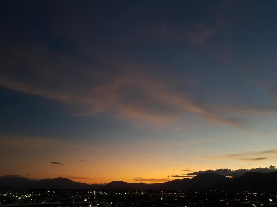 Mountain view and sunsets