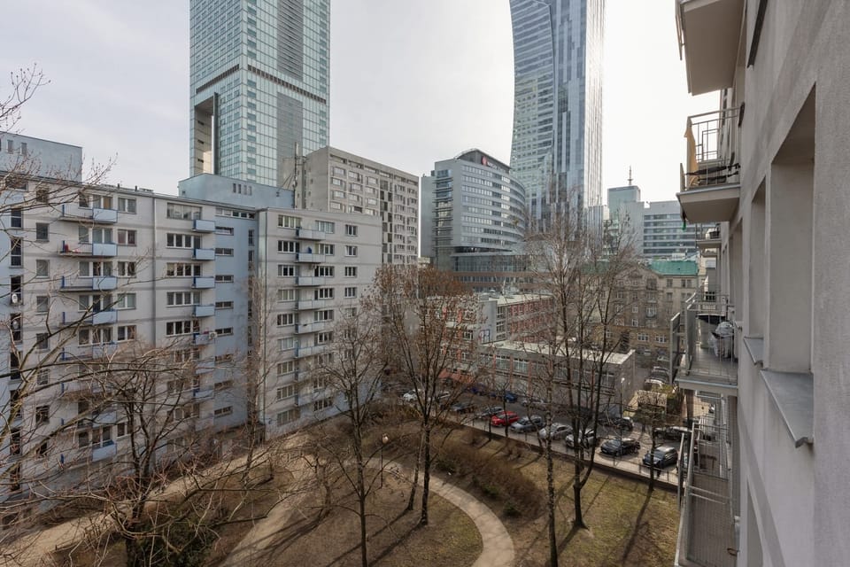 View from the apartment of the surrounding area. 