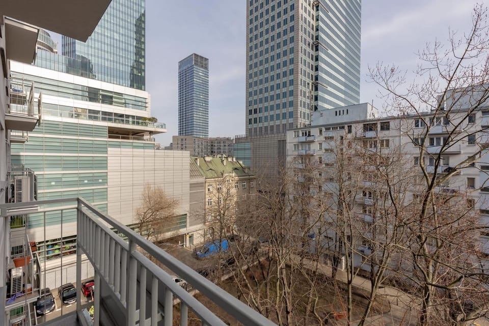 View from the apartment of the surrounding area. 