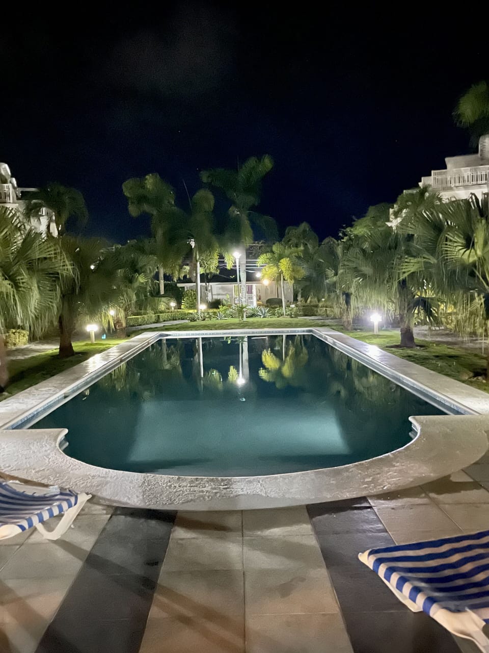 Condo pool front