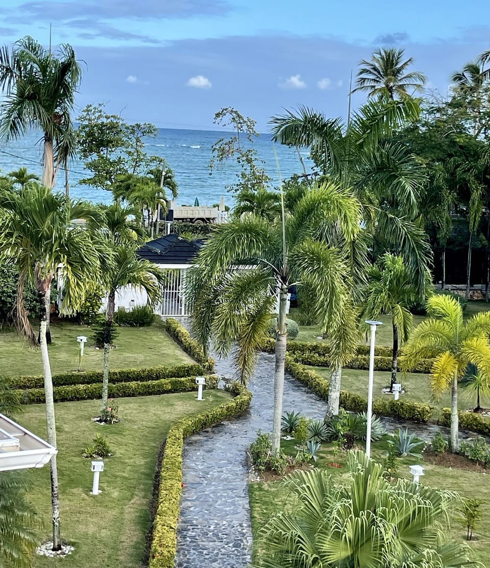 View from upper balcony