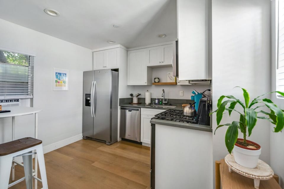 Kitchen fully stocked.