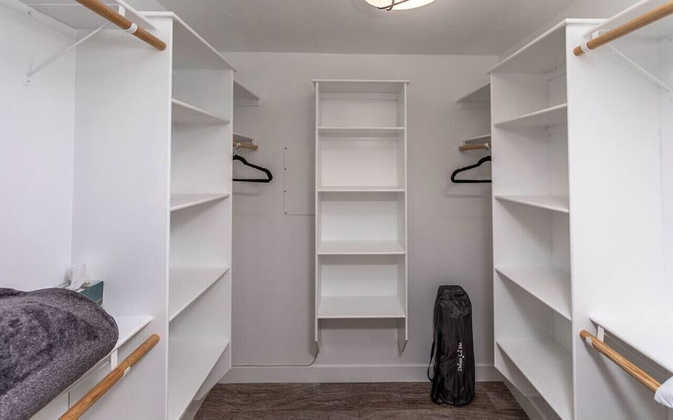 Master bedroom walk-in closet.