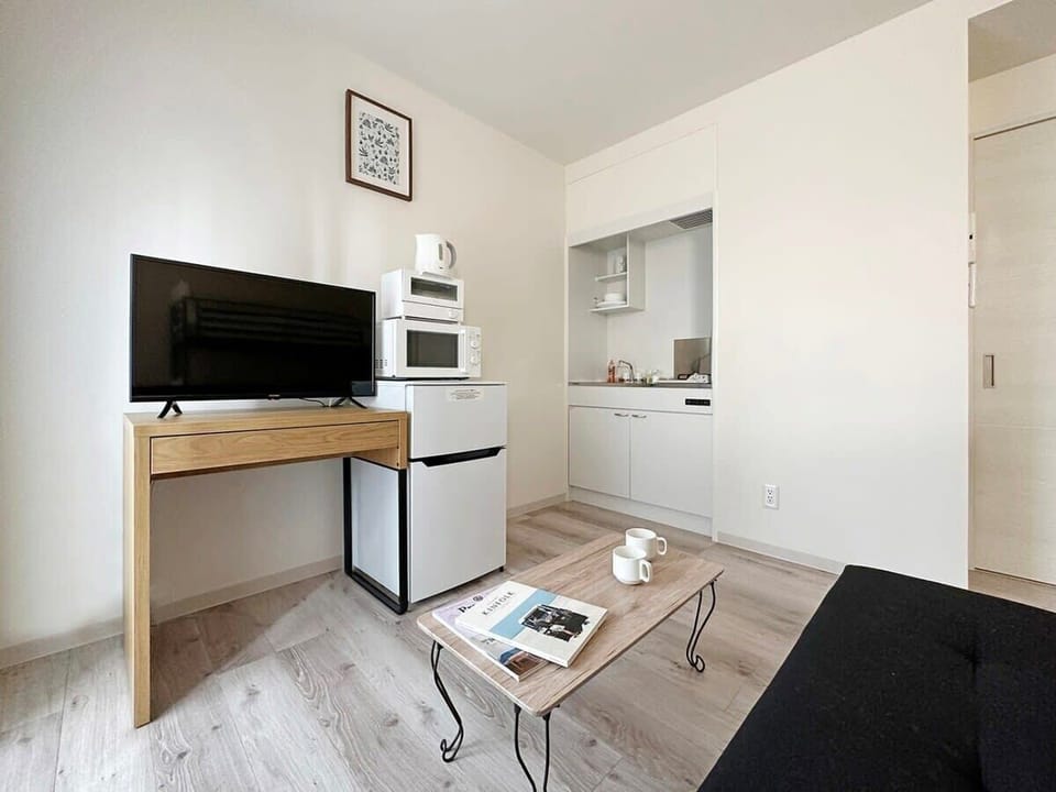 Kitchen with TV